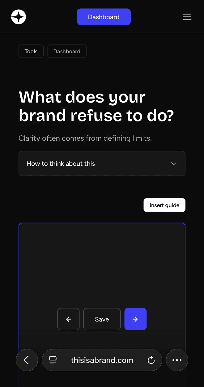 Product dashboard preview